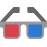 Logo 3D glasses
